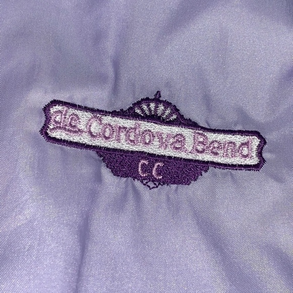 1980s Vintage Pastel Purple Zip Up Jacket - Picture 8 of 13